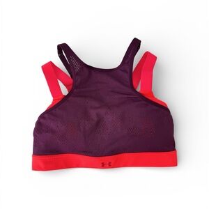 Under Armour Red and Purple Balance Mesh Sports Bra